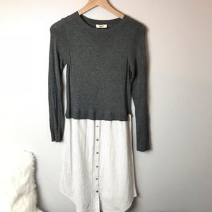 Hayden Sweater T-Shirt Dress Combo Size Small